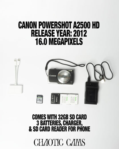 Canon Powershot A2500 HD